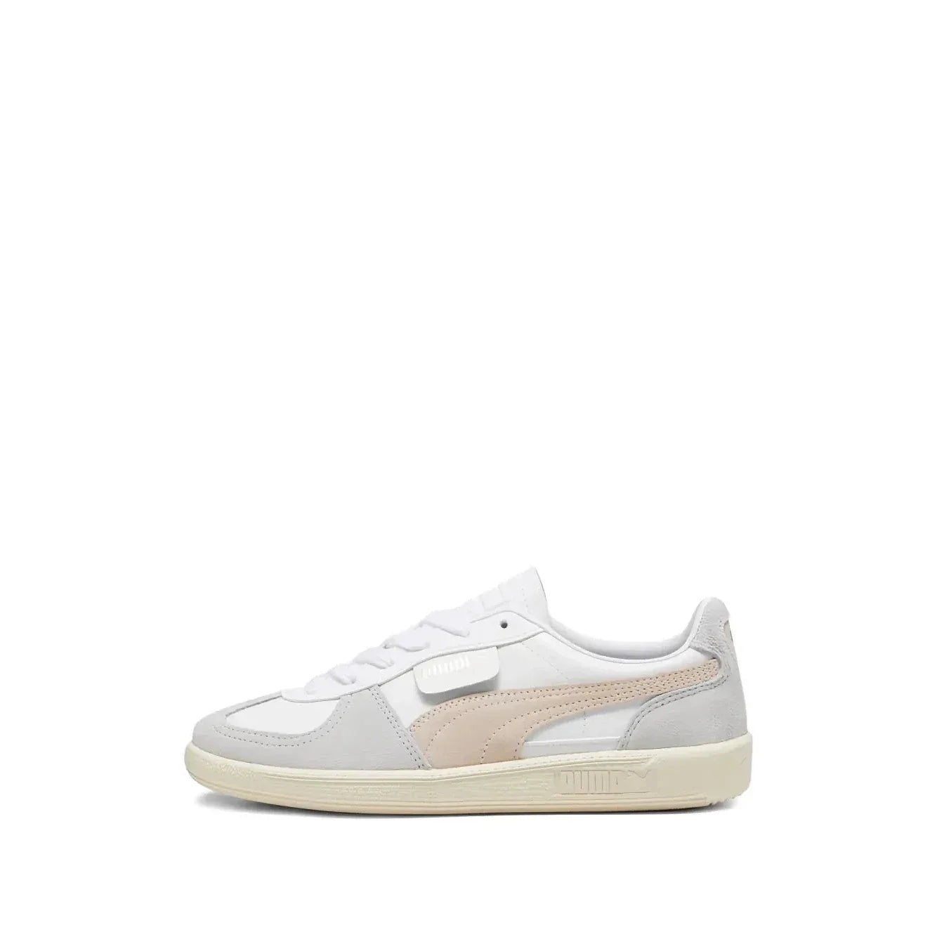 PUMA Palermo White Rosebay Women's Classic Leather Low-Top Lifestyle Sneakers - Gomix Brands Outlet